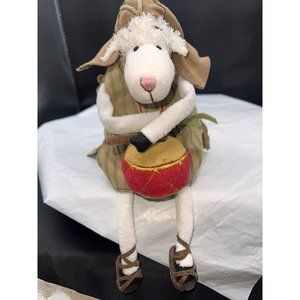 2005 Really Woolly Zeb Lamb Nativity Shepherd Drummer Plush Hallmark, Dayspring